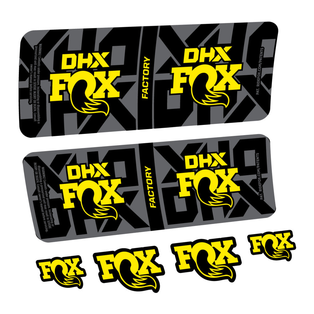 Decal Fox DHX Factory 2027, Rear Shox, bike sticker vinyl