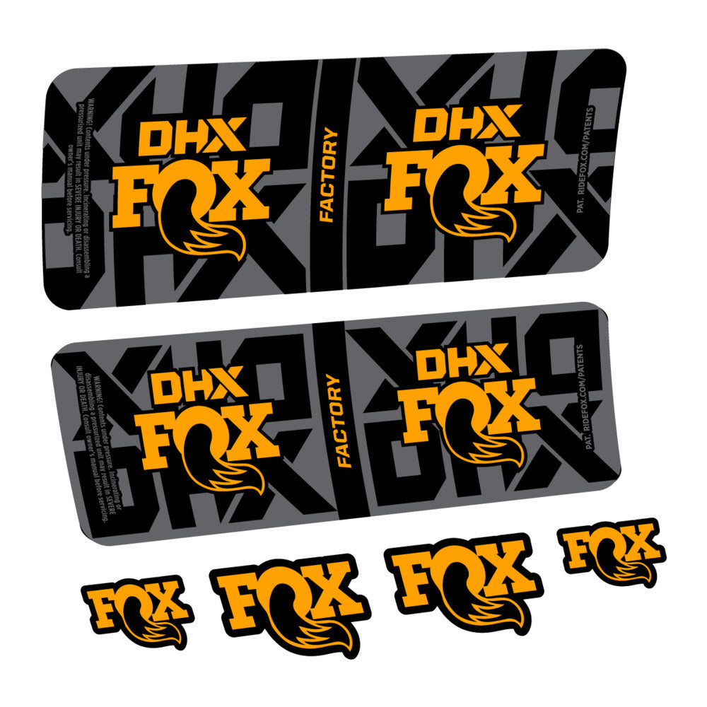Decal Fox DHX Factory 2027, Rear Shox, bike sticker vinyl