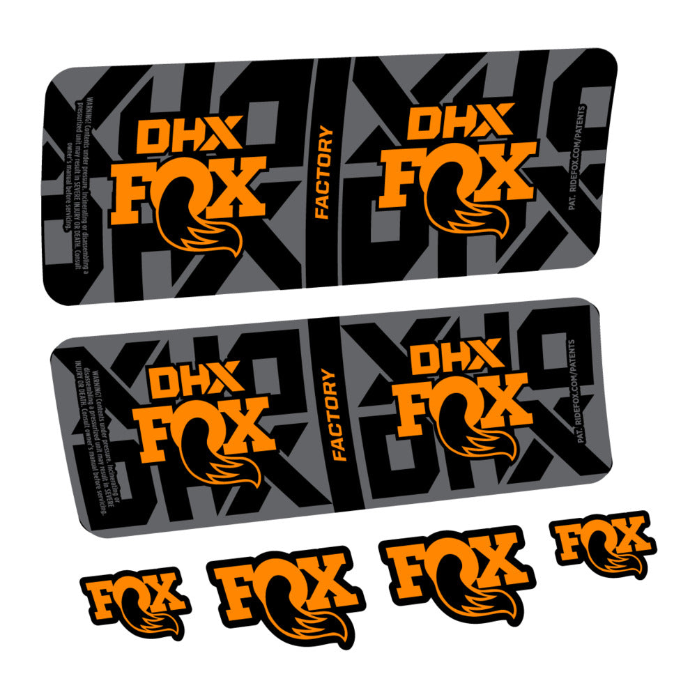 Decal Fox DHX Factory 2027, Rear Shox, bike sticker vinyl