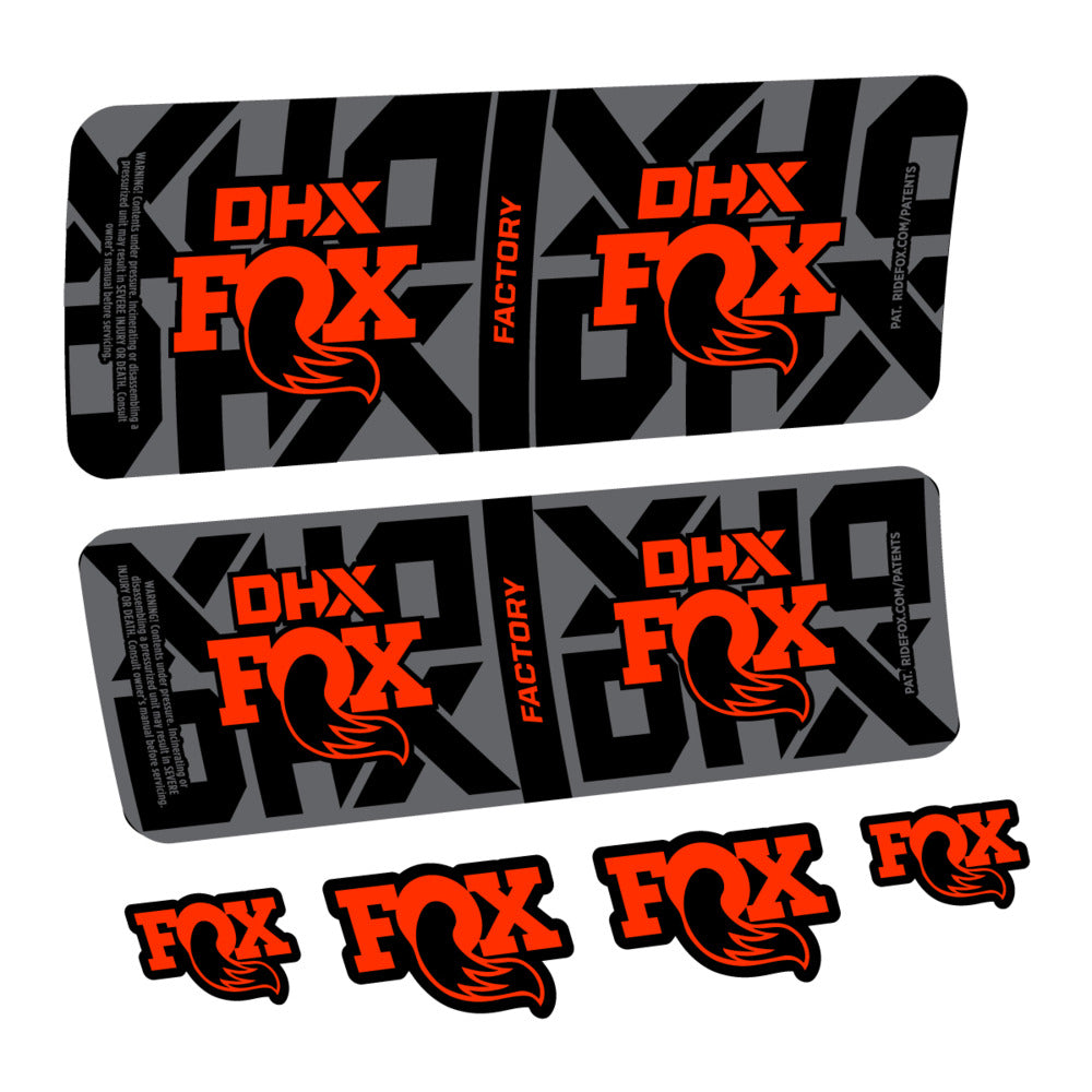 Decal Fox DHX Factory 2027, Rear Shox, bike sticker vinyl