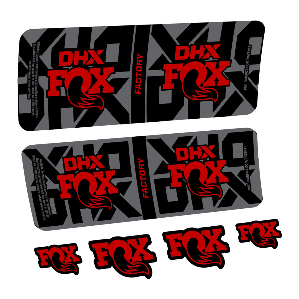 Decal Fox DHX Factory 2027, Rear Shox, bike sticker vinyl