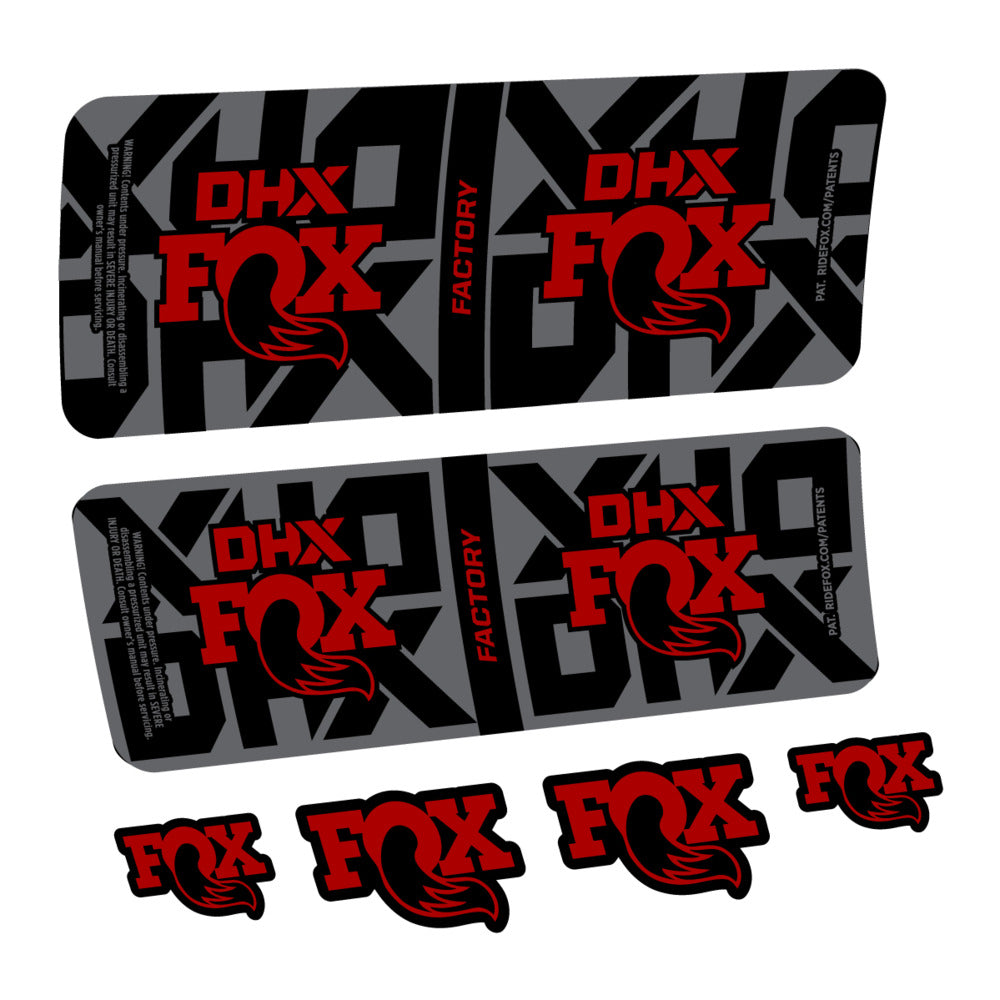 Decal Fox DHX Factory 2027, Rear Shox, bike sticker vinyl