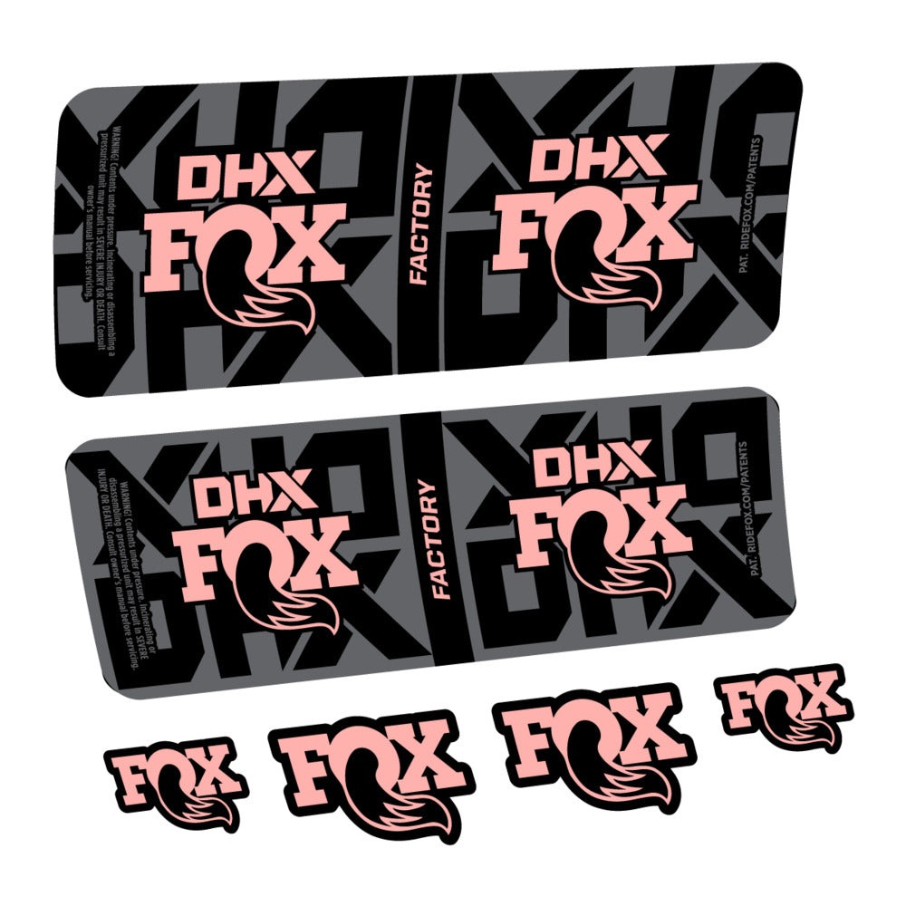 Decal Fox DHX Factory 2027, Rear Shox, bike sticker vinyl
