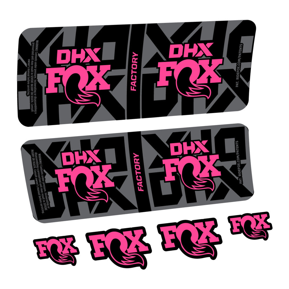 Decal Fox DHX Factory 2027, Rear Shox, bike sticker vinyl