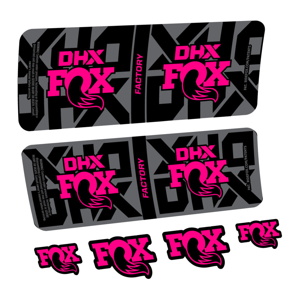Decal Fox DHX Factory 2027, Rear Shox, bike sticker vinyl