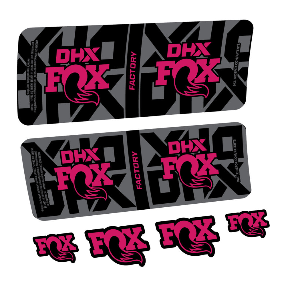 Decal Fox DHX Factory 2027, Rear Shox, bike sticker vinyl