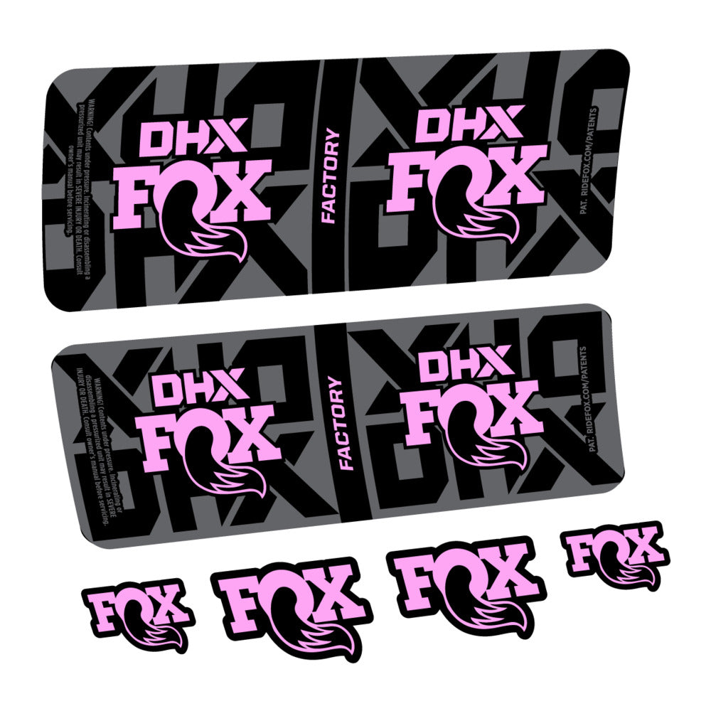 Decal Fox DHX Factory 2027, Rear Shox, bike sticker vinyl