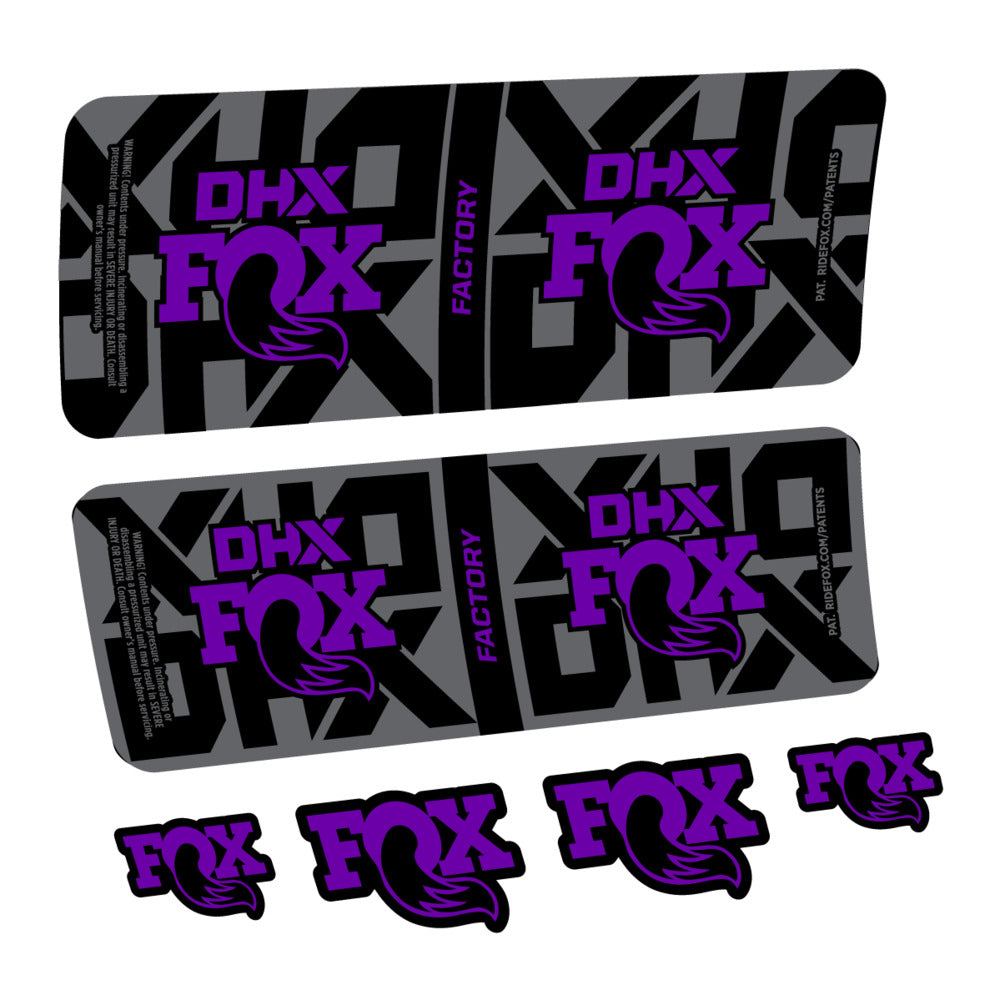 Decal Fox DHX Factory 2027, Rear Shox, bike sticker vinyl