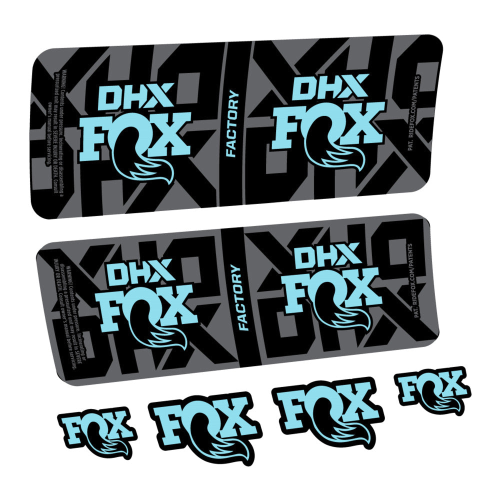 Decal Fox DHX Factory 2027, Rear Shox, bike sticker vinyl