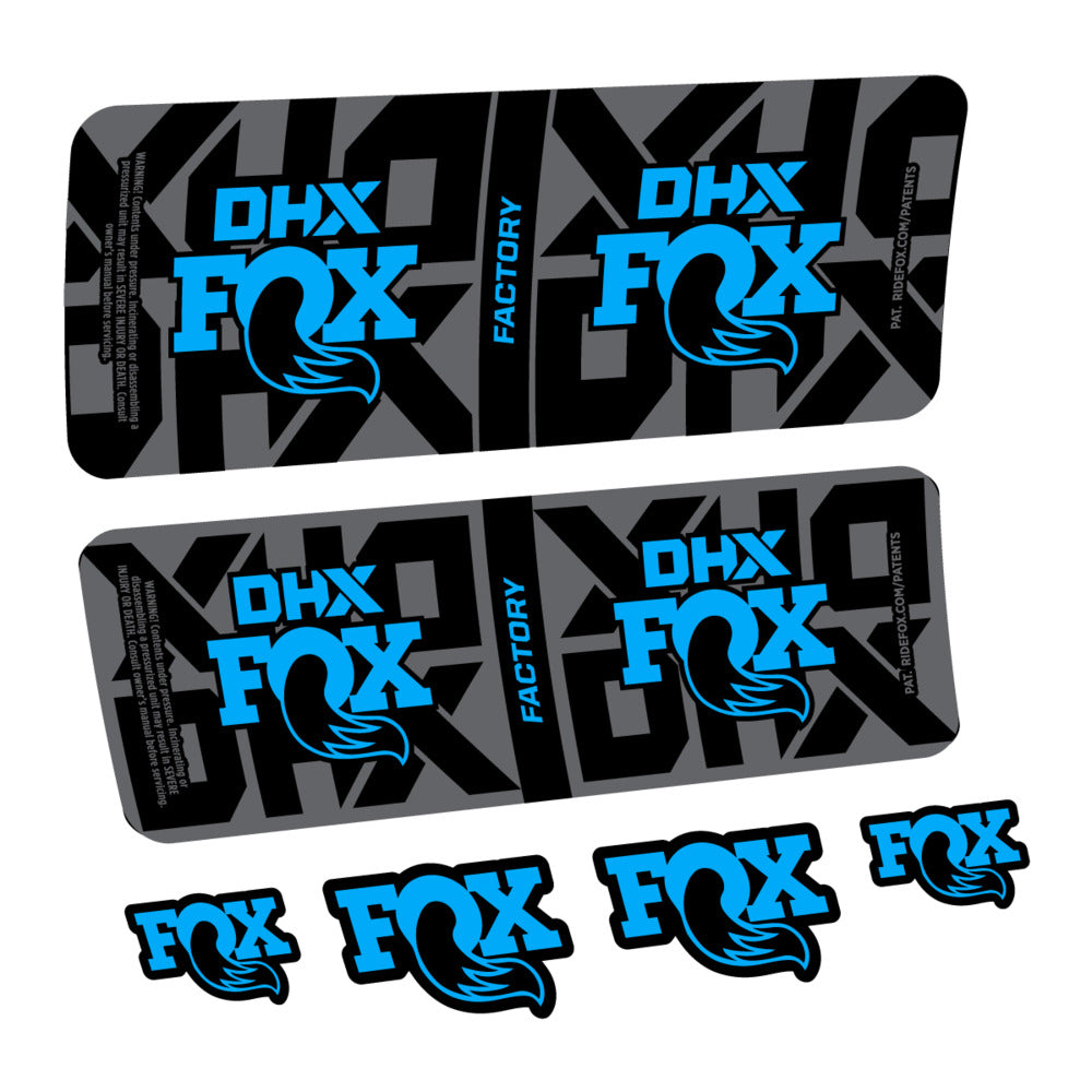 Decal Fox DHX Factory 2027, Rear Shox, bike sticker vinyl