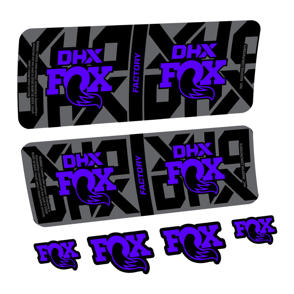 Decal Fox DHX Factory 2027, Rear Shox, bike sticker vinyl