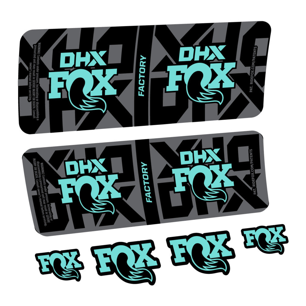 Decal Fox DHX Factory 2027, Rear Shox, bike sticker vinyl