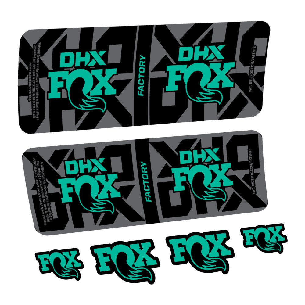 Decal Fox DHX Factory 2027, Rear Shox, bike sticker vinyl