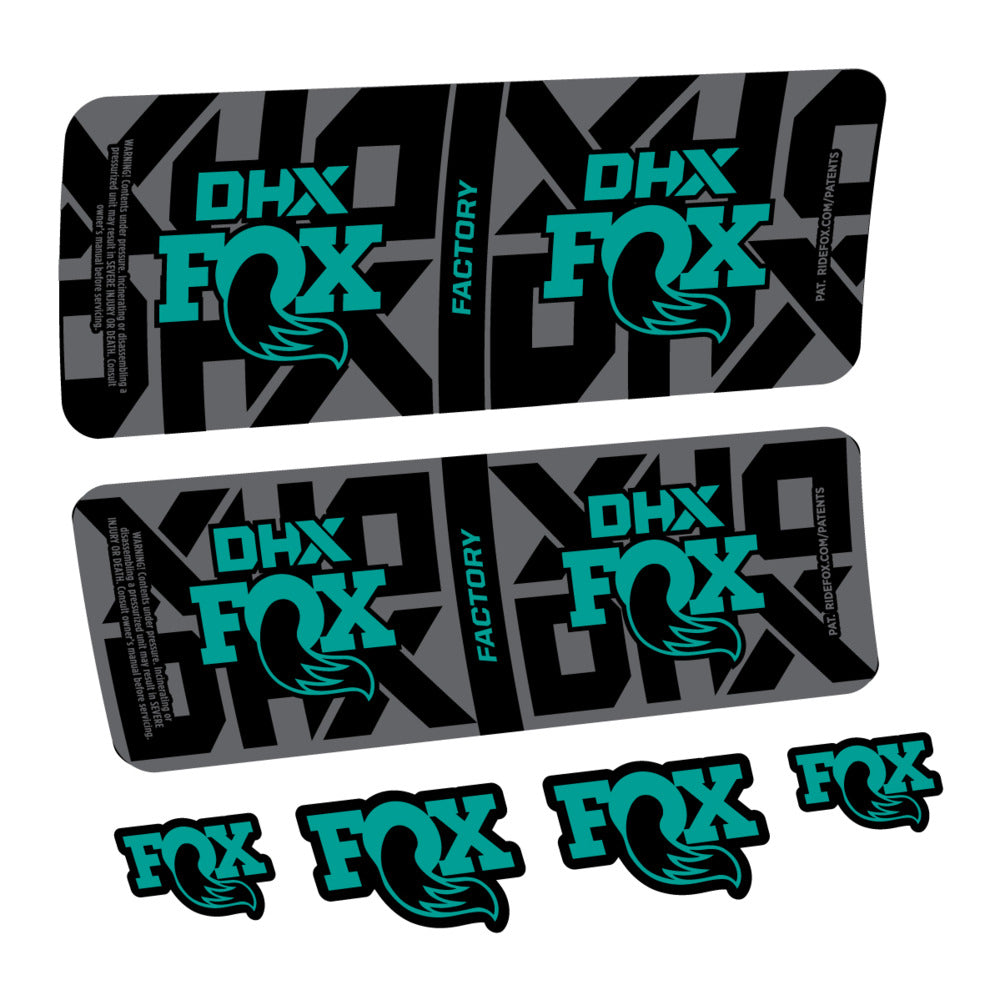 Decal Fox DHX Factory 2027, Rear Shox, bike sticker vinyl