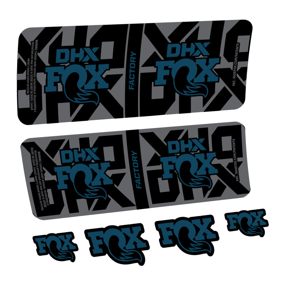 Decal Fox DHX Factory 2027, Rear Shox, bike sticker vinyl