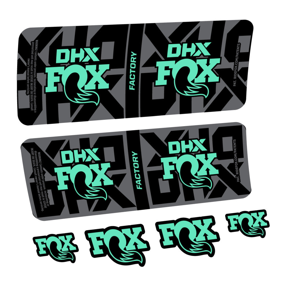 Decal Fox DHX Factory 2027, Rear Shox, bike sticker vinyl