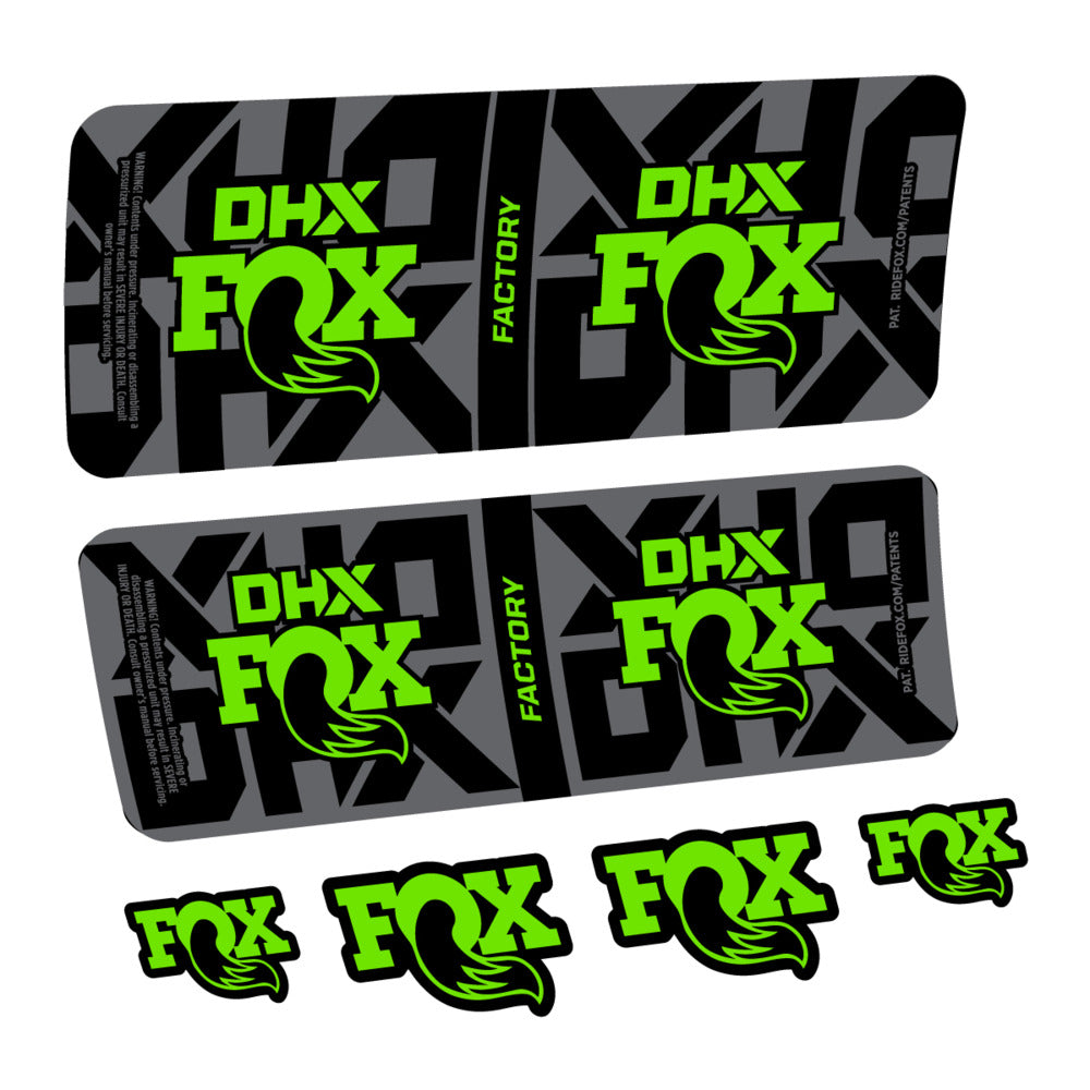 Decal Fox DHX Factory 2027, Rear Shox, bike sticker vinyl