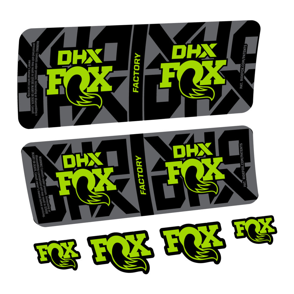 Decal Fox DHX Factory 2027, Rear Shox, bike sticker vinyl