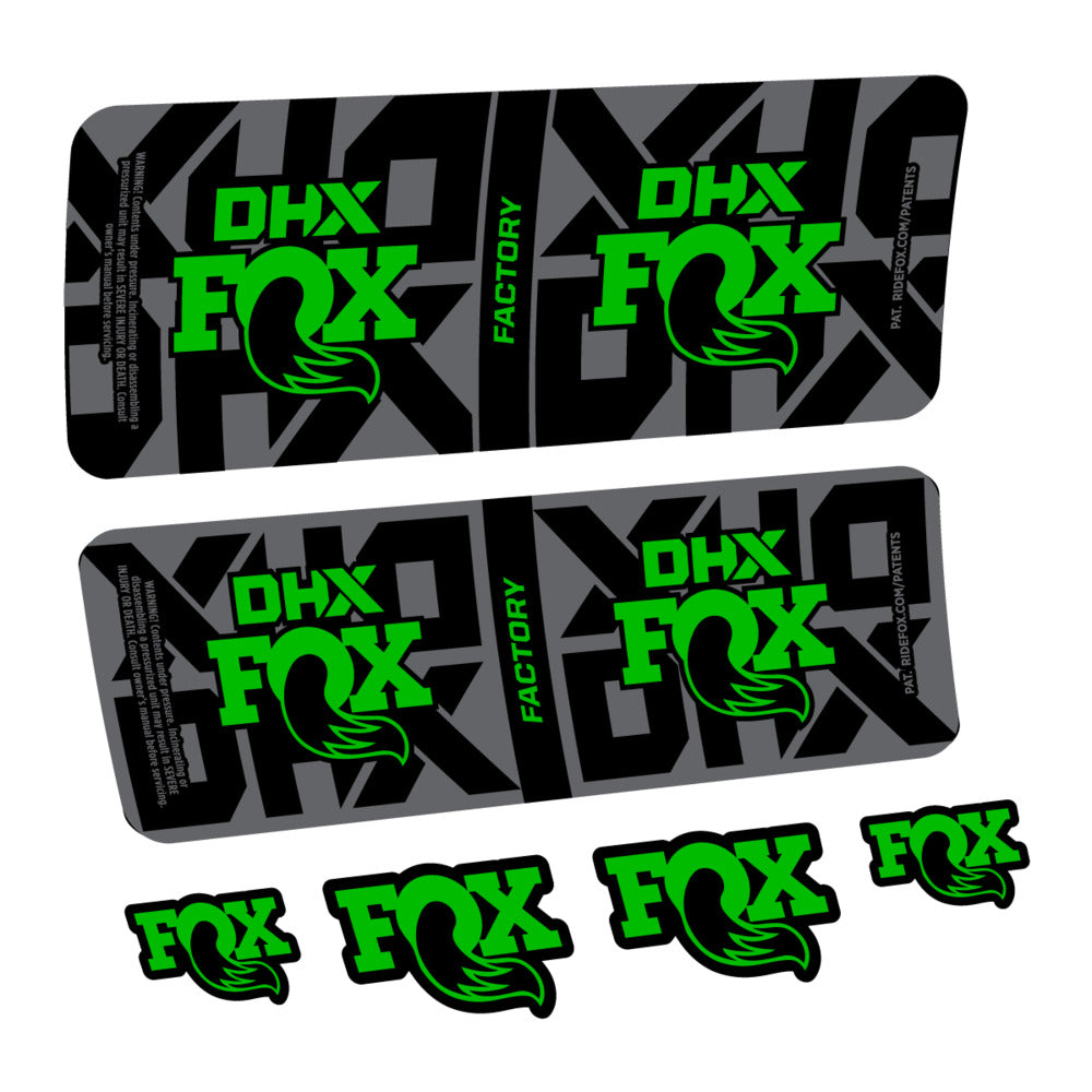 Decal Fox DHX Factory 2027, Rear Shox, bike sticker vinyl