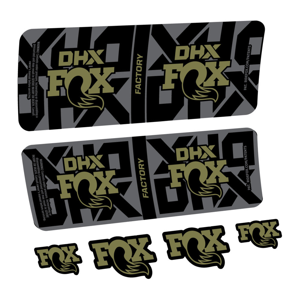 Decal Fox DHX Factory 2027, Rear Shox, bike sticker vinyl