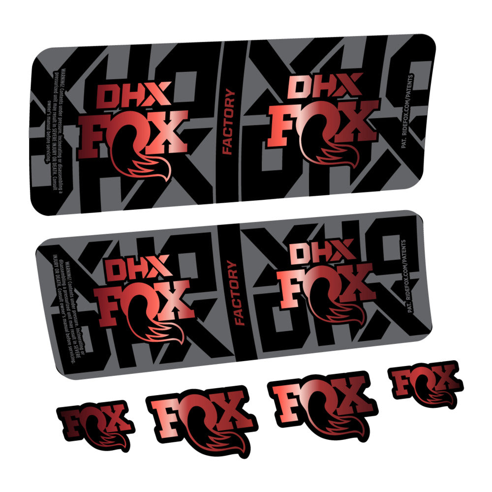 Decal Fox DHX Factory 2027, Rear Shox, bike sticker vinyl