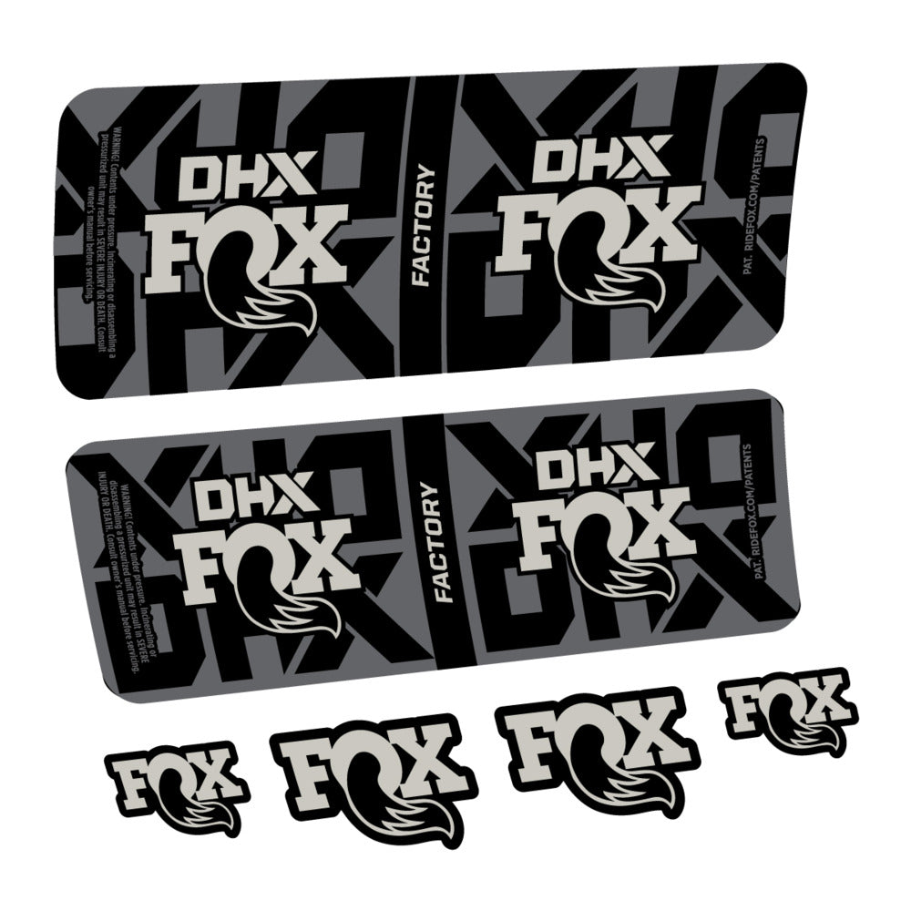 Decal Fox DHX Factory 2027, Rear Shox, bike sticker vinyl