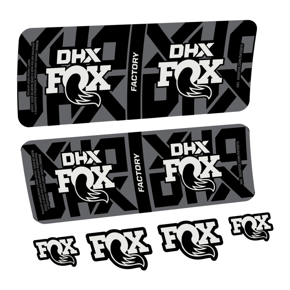 Decal Fox DHX Factory 2027, Rear Shox, bike sticker vinyl