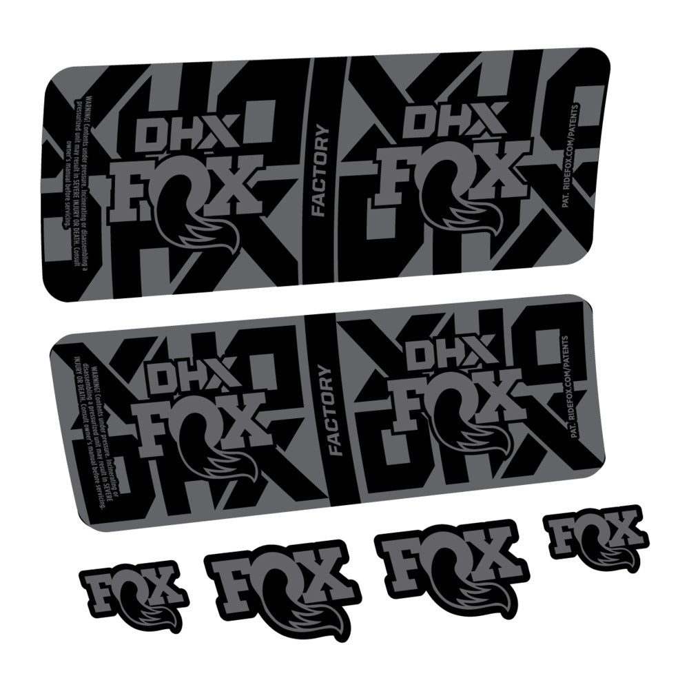 Decal Fox DHX Factory 2027, Rear Shox, bike sticker vinyl