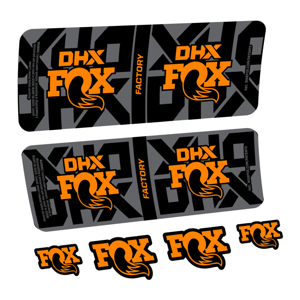 Decal Fox DHX Factory 2027, Rear Shox, bike sticker vinyl