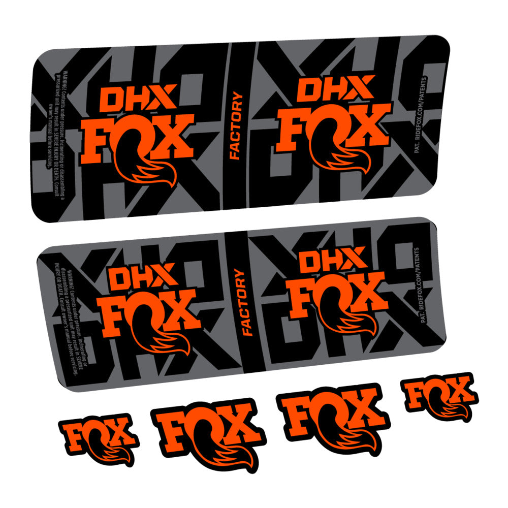 Decal Fox DHX Factory 2027, Rear Shox, bike sticker vinyl