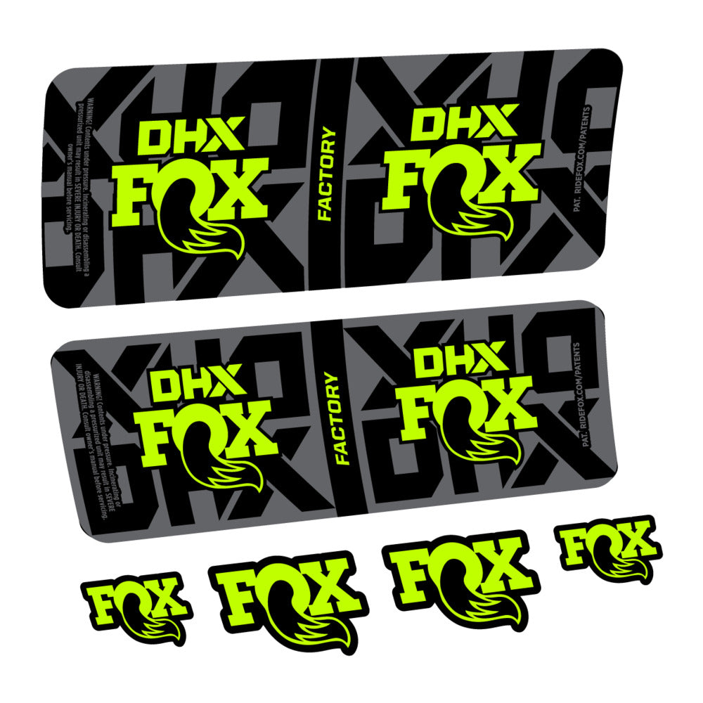 Decal Fox DHX Factory 2027, Rear Shox, bike sticker vinyl