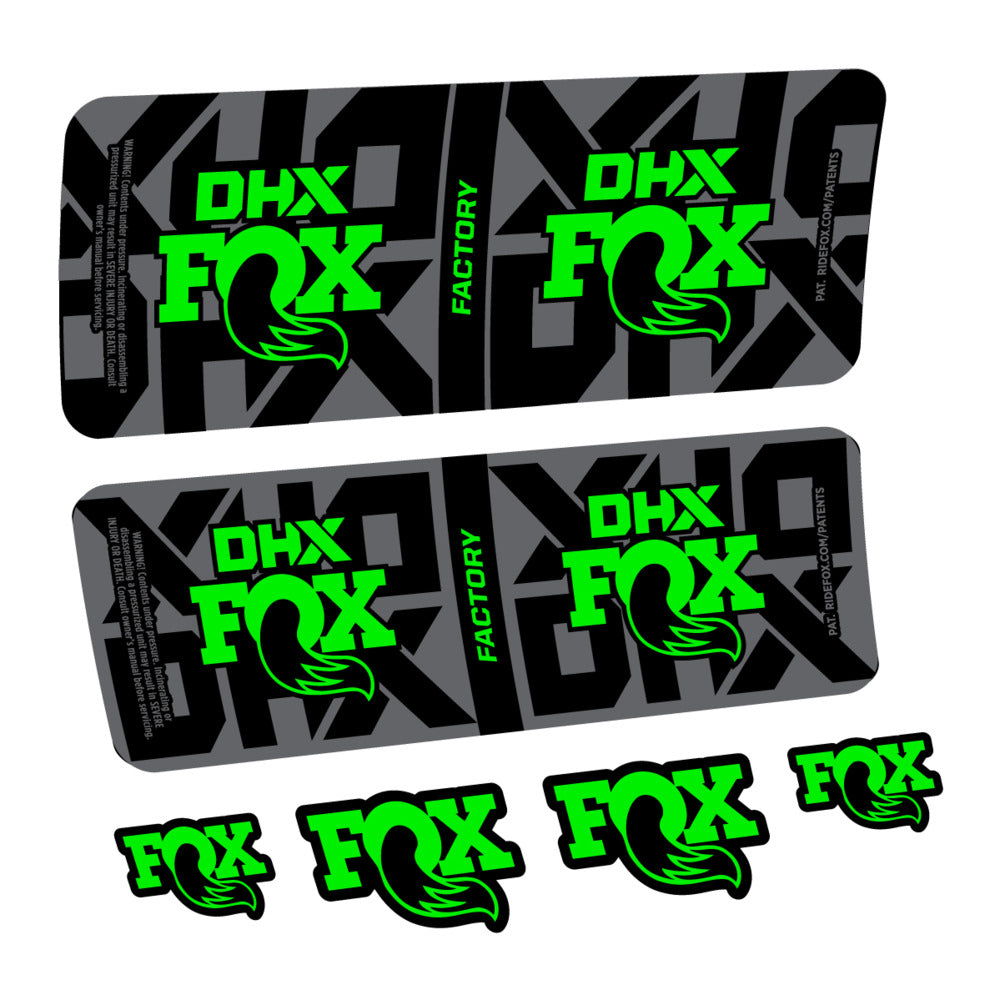 Decal Fox DHX Factory 2027, Rear Shox, bike sticker vinyl