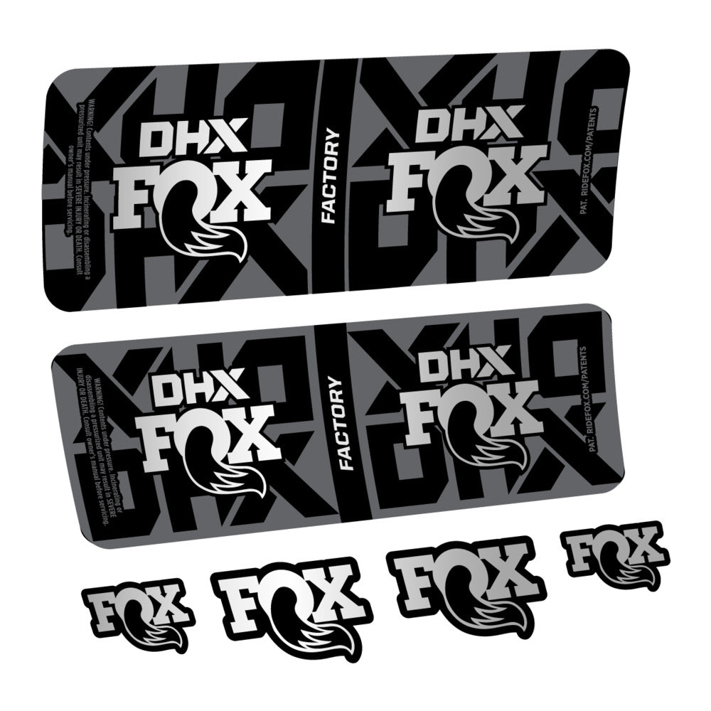 Decal Fox DHX Factory 2027, Rear Shox, bike sticker vinyl