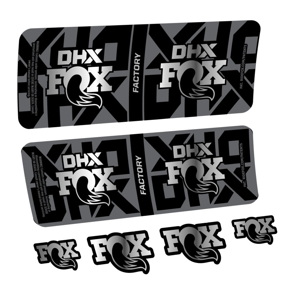 Decal Fox DHX Factory 2027, Rear Shox, bike sticker vinyl