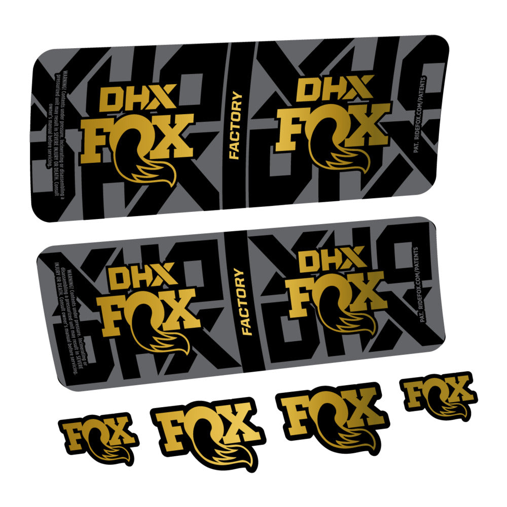 Decal Fox DHX Factory 2027, Rear Shox, bike sticker vinyl