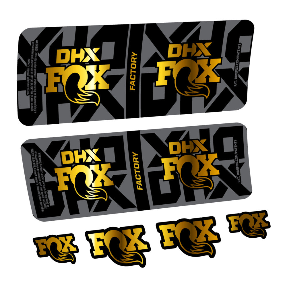 Decal Fox DHX Factory 2027, Rear Shox, bike sticker vinyl