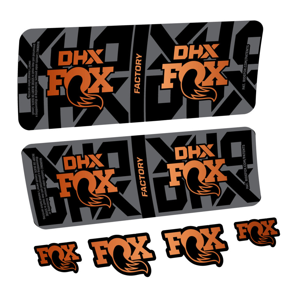 Decal Fox DHX Factory 2027, Rear Shox, bike sticker vinyl