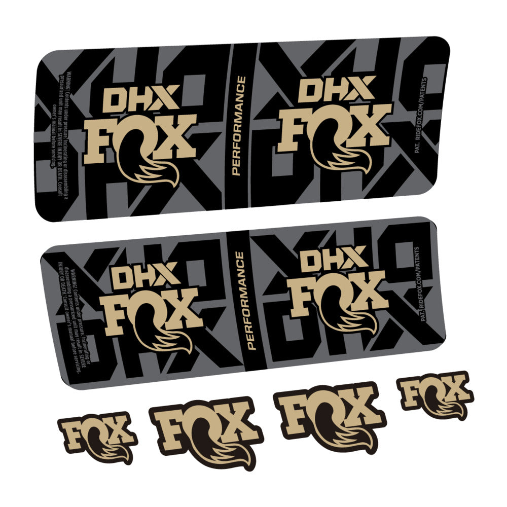 Decal Fox DHX Performance 2027, Rear Shox, bike sticker vinyl