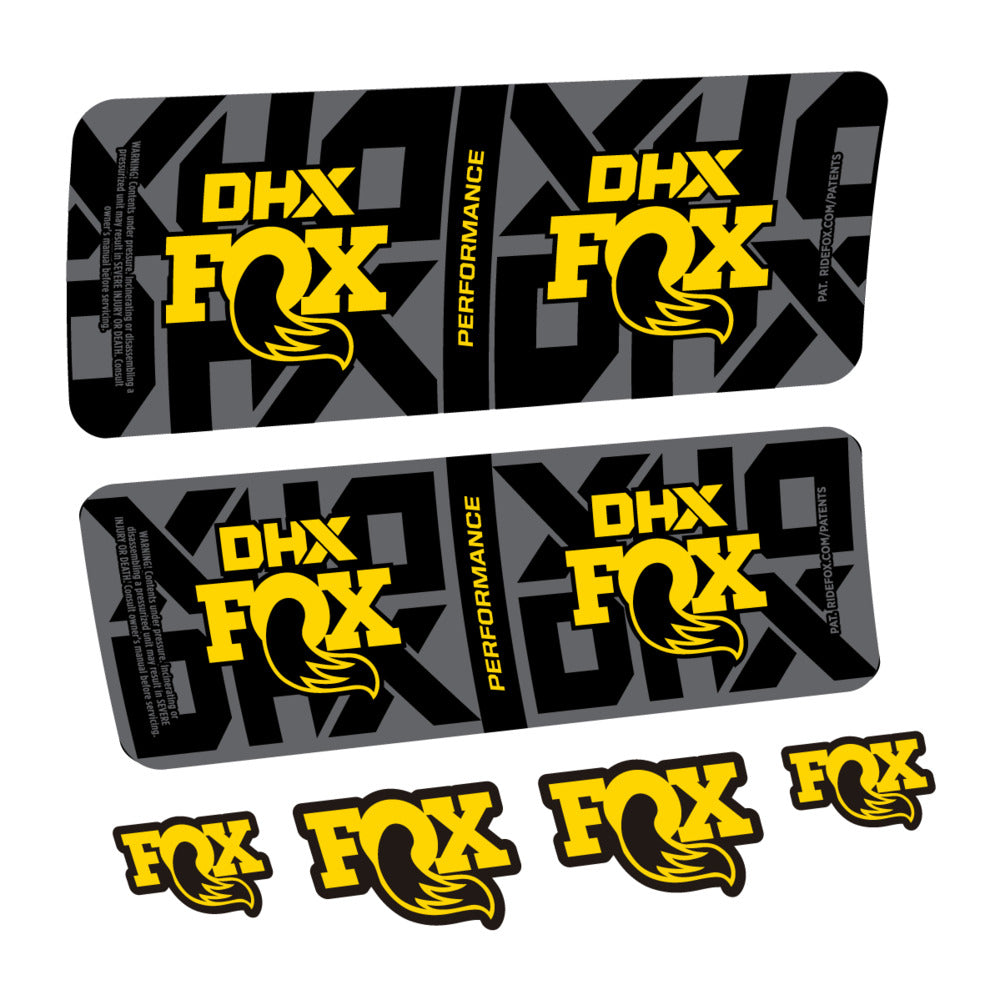 Decal Fox DHX Performance 2027, Rear Shox, bike sticker vinyl