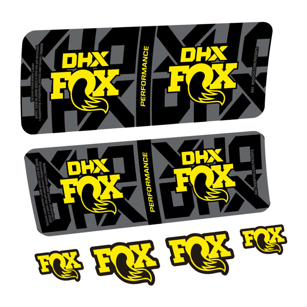 Decal Fox DHX Performance 2027, Rear Shox, bike sticker vinyl