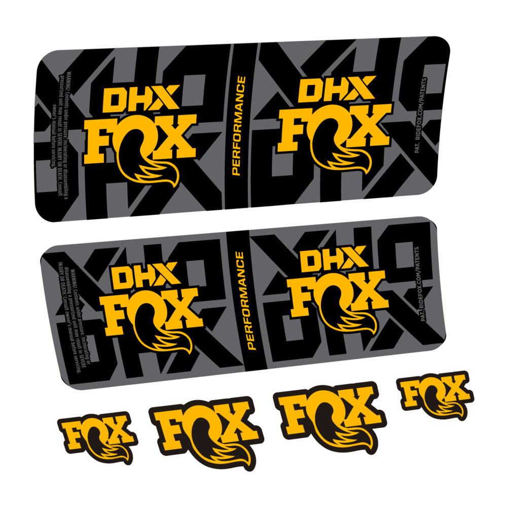 Decal Fox DHX Performance 2027, Rear Shox, bike sticker vinyl