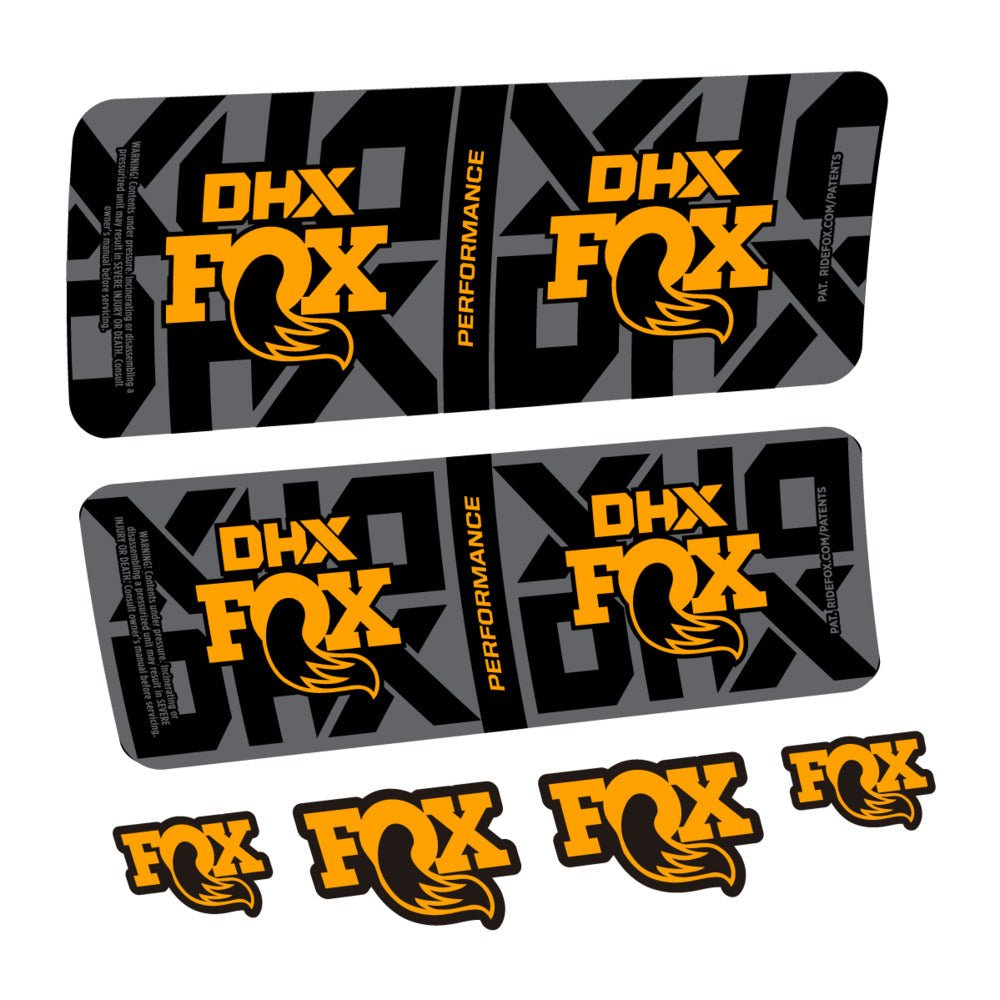 Decal Fox DHX Performance 2027, Rear Shox, bike sticker vinyl