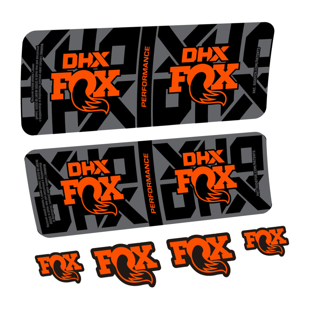 Decal Fox DHX Performance 2027, Rear Shox, bike sticker vinyl