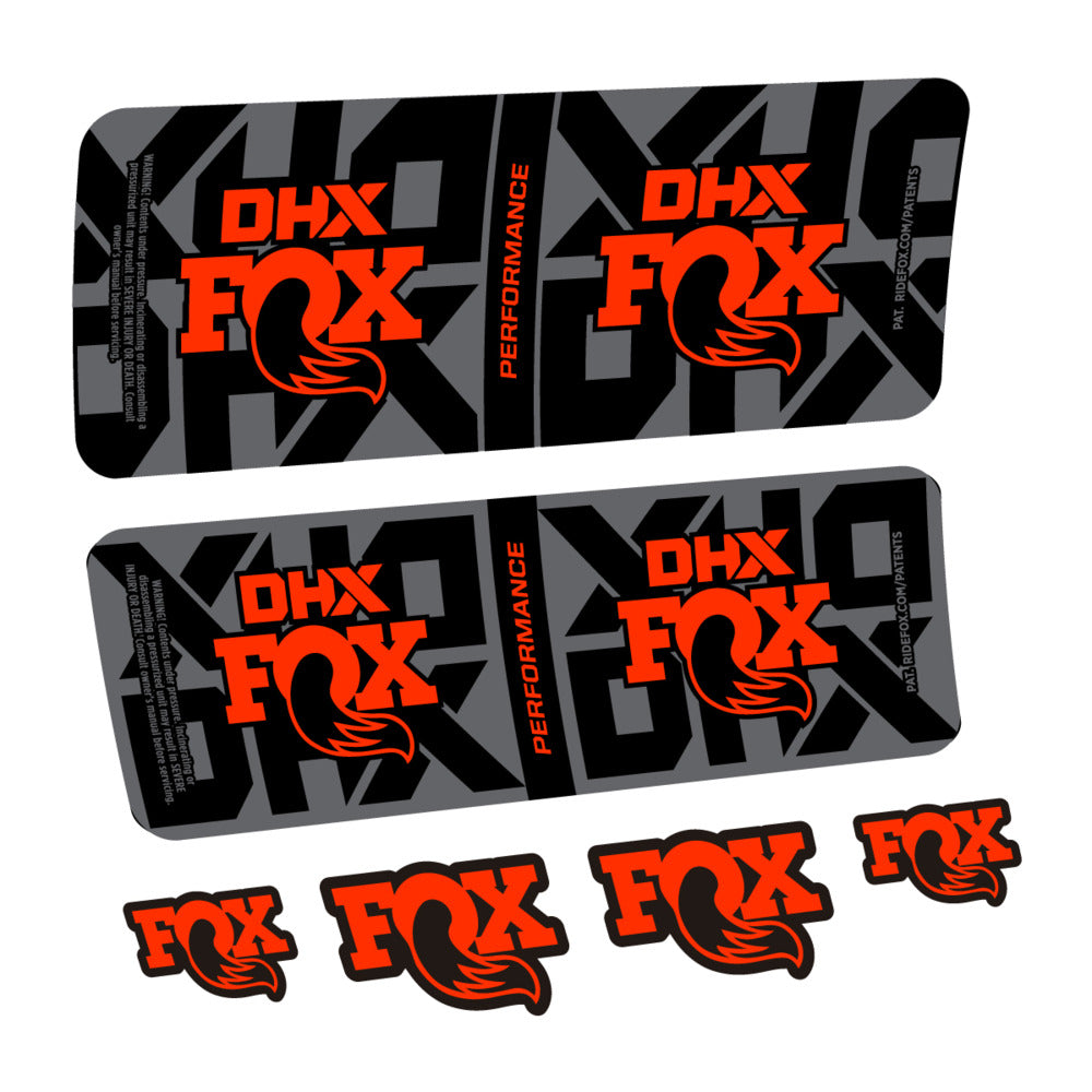 Decal Fox DHX Performance 2027, Rear Shox, bike sticker vinyl
