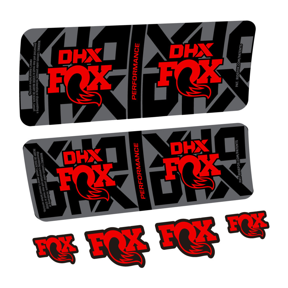 Decal Fox DHX Performance 2027, Rear Shox, bike sticker vinyl