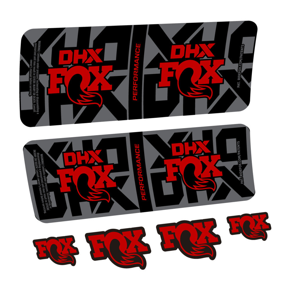 Decal Fox DHX Performance 2027, Rear Shox, bike sticker vinyl