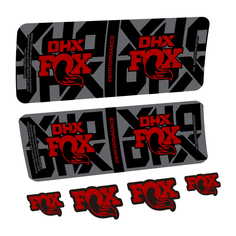 Decal Fox DHX Performance 2027, Rear Shox, bike sticker vinyl