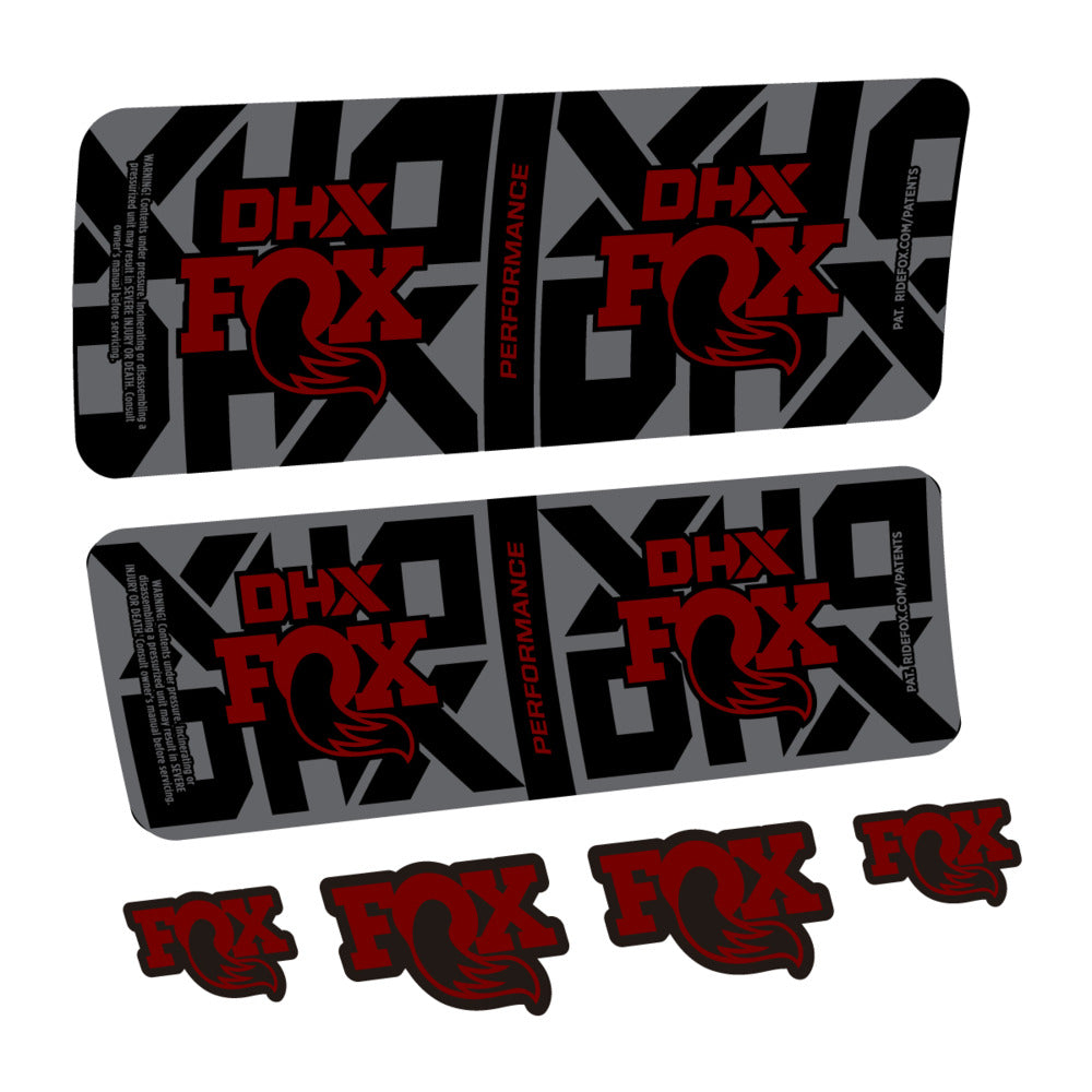 Decal Fox DHX Performance 2027, Rear Shox, bike sticker vinyl