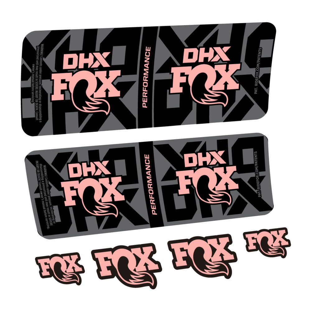 Decal Fox DHX Performance 2027, Rear Shox, bike sticker vinyl