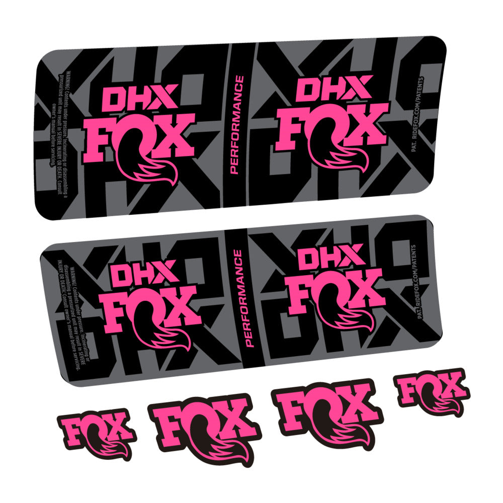 Decal Fox DHX Performance 2027, Rear Shox, bike sticker vinyl